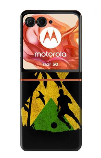 S2975 Jamaica Football Soccer Hülle Schutzhülle Taschen für Motorola Razr 70,60,50, Razr (2026, 2025, 2024)