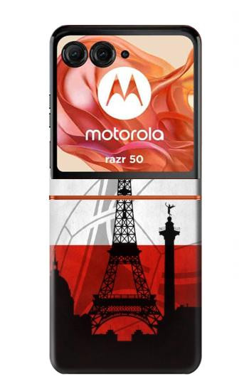S2980 France Football Soccer Hülle Schutzhülle Taschen für Motorola Razr 70,60,50, Razr (2026, 2025, 2024)