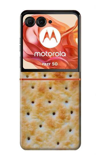 S2987 Cream Cracker Biscuits Hülle Schutzhülle Taschen für Motorola Razr 70,60,50, Razr (2026, 2025, 2024)