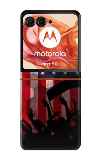 S2989 USA America Soccer Hülle Schutzhülle Taschen für Motorola Razr 70,60,50, Razr (2026, 2025, 2024)