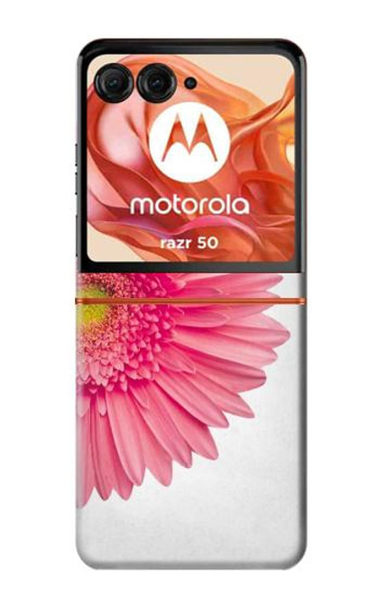 S3044 Vintage Pink Gerbera Daisy Hülle Schutzhülle Taschen für Motorola Razr 50