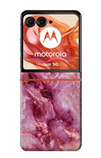 S3052 Pink Marble Graphic Printed Hülle Schutzhülle Taschen für Motorola Razr 70,60,50, Razr (2026, 2025, 2024)