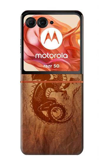 S3086 Red Dragon Tattoo Hülle Schutzhülle Taschen für Motorola Razr 70,60,50, Razr (2026, 2025, 2024)