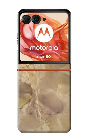 S3240 Yellow Marble Stone Hülle Schutzhülle Taschen für Motorola Razr 70,60,50, Razr (2026, 2025, 2024)