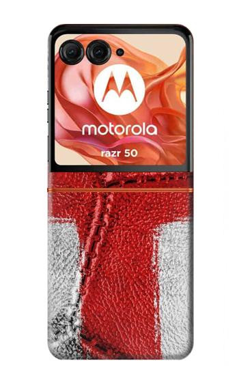 S3316 England Flag Vintage Football Graphic Hülle Schutzhülle Taschen für Motorola Razr 70,60,50, Razr (2026, 2025, 2024)
