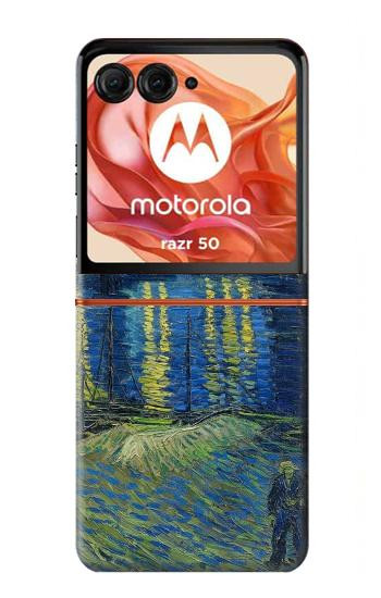 S3336 Van Gogh Starry Night Over the Rhone Hülle Schutzhülle Taschen für Motorola Razr 70,60,50, Razr (2026, 2025, 2024)