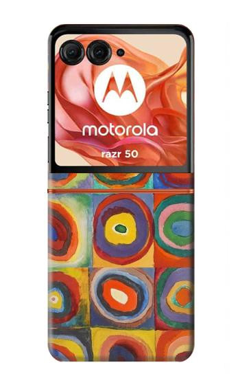 S3409 Squares Concentric Circles Hülle Schutzhülle Taschen für Motorola Razr 70,60,50, Razr (2026, 2025, 2024)