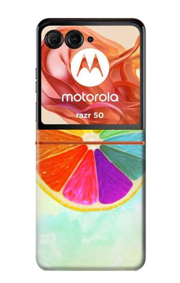 S3493 Colorful Lemon Hülle Schutzhülle Taschen für Motorola Razr 70,60,50, Razr (2026, 2025, 2024)