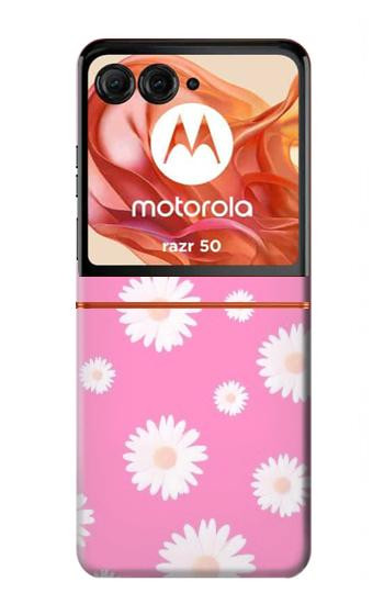 S3500 Pink Floral Pattern Hülle Schutzhülle Taschen für Motorola Razr 70,60,50, Razr (2026, 2025, 2024)