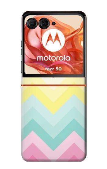 S3514 Rainbow Zigzag Hülle Schutzhülle Taschen für Motorola Razr 70,60,50, Razr (2026, 2025, 2024)
