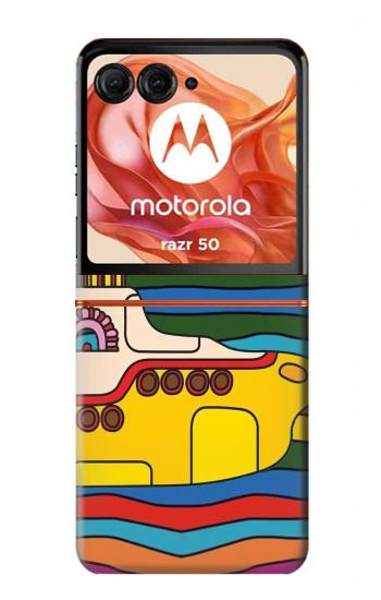 S3599 Hippie Submarine Hülle Schutzhülle Taschen für Motorola Razr 70,60,50, Razr (2026, 2025, 2024)