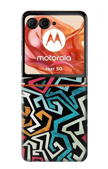 S3712 Pop Art Pattern Hülle Schutzhülle Taschen für Motorola Razr 70,60,50, Razr (2026, 2025, 2024)