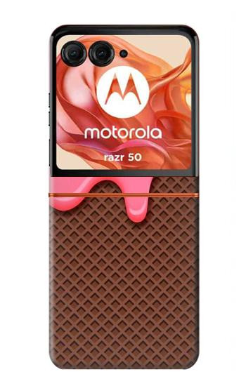 S3754 Strawberry Ice Cream Cone Hülle Schutzhülle Taschen für Motorola Razr 70,60,50, Razr (2026, 2025, 2024)