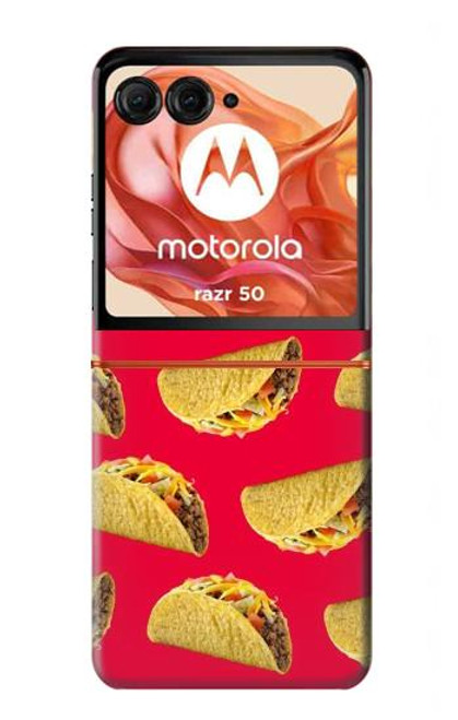 S3755 Mexican Taco Tacos Hülle Schutzhülle Taschen für Motorola Razr 50