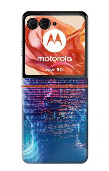 S3800 Digital Human Face Hülle Schutzhülle Taschen für Motorola Razr 70,60,50, Razr (2026, 2025, 2024)