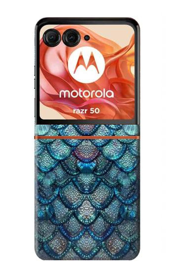S3809 Mermaid Fish Scale Hülle Schutzhülle Taschen für Motorola Razr 70,60,50, Razr (2026, 2025, 2024)
