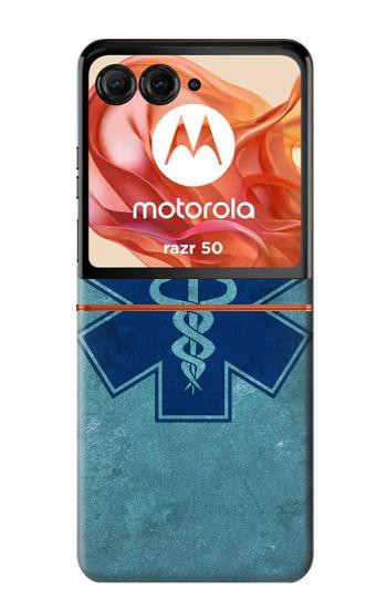 S3824 Caduceus Medical Symbol Hülle Schutzhülle Taschen für Motorola Razr 70,60,50, Razr (2026, 2025, 2024)
