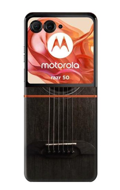 S3834 Old Woods Black Guitar Hülle Schutzhülle Taschen für Motorola Razr 50