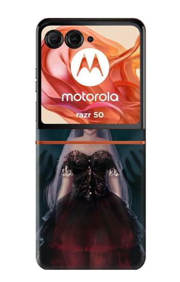 S3847 Lilith Devil Bride Gothic Girl Skull Grim Reaper Hülle Schutzhülle Taschen für Motorola Razr 70,60,50, Razr (2026, 2025, 2024)
