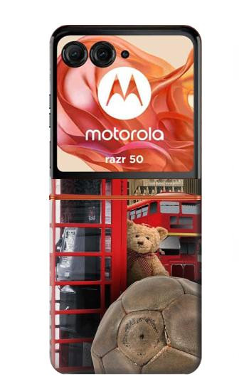 S3856 Vintage London British Hülle Schutzhülle Taschen für Motorola Razr 70,60,50, Razr (2026, 2025, 2024)