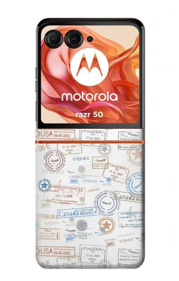 S3903 Travel Stamps Hülle Schutzhülle Taschen für Motorola Razr 70,60,50, Razr (2026, 2025, 2024)