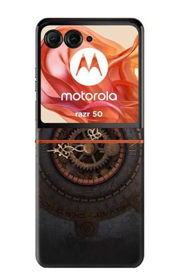 S3908 Vintage Clock Hülle Schutzhülle Taschen für Motorola Razr 70,60,50, Razr (2026, 2025, 2024)