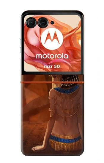 S3919 Egyptian Queen Cleopatra Anubis Hülle Schutzhülle Taschen für Motorola Razr 70,60,50, Razr (2026, 2025, 2024)