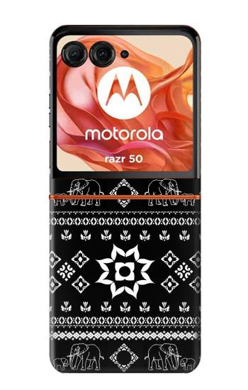 S3932 Elephant Pants Pattern Hülle Schutzhülle Taschen für Motorola Razr 70,60,50, Razr (2026, 2025, 2024)