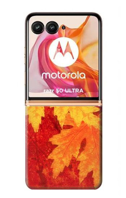 S0479 Maple Leaf Hülle Schutzhülle Taschen für Motorola Razr 50 Ultra