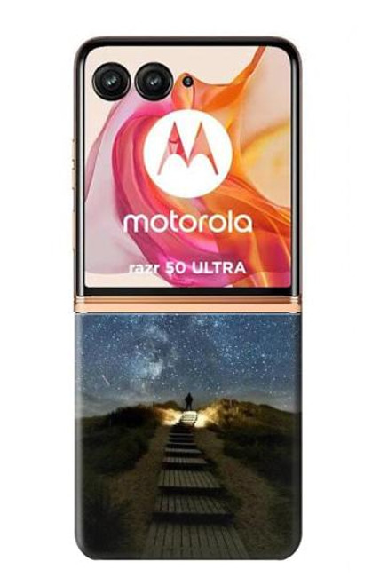 S0734 Stairway to Heaven Iceland Hülle Schutzhülle Taschen für Motorola Razr 50 Ultra
