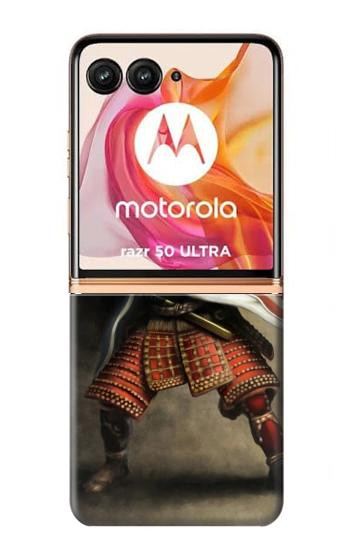 S0796 Japan Red Samurai Hülle Schutzhülle Taschen für Motorola Razr 50 Ultra