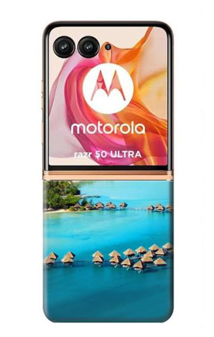 S0844 Bora Bora Island Hülle Schutzhülle Taschen für Motorola Razr 50 Ultra