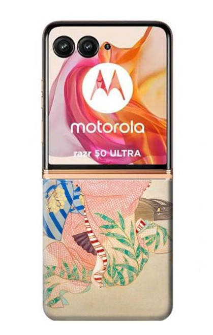 S0889 Japan Art Kimono Hülle Schutzhülle Taschen für Motorola Razr 50 Ultra