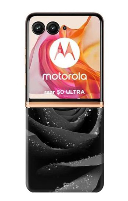 S1598 Black Rose Hülle Schutzhülle Taschen für Motorola Razr 50 Ultra