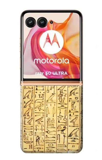 S1625 Egyptian Coffin Texts Hülle Schutzhülle Taschen für Motorola Razr 50 Ultra