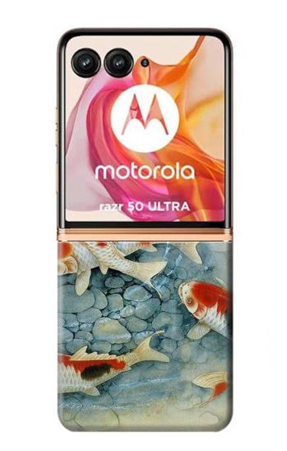 S1654 Koi Carp Fish Art Painting Hülle Schutzhülle Taschen für Motorola Razr 50 Ultra