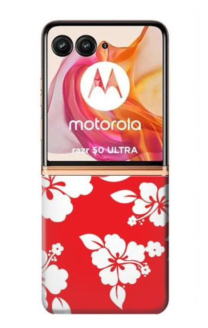 S1949 Hawaiian Hibiscus Pattern Hülle Schutzhülle Taschen für Motorola Razr 50 Ultra