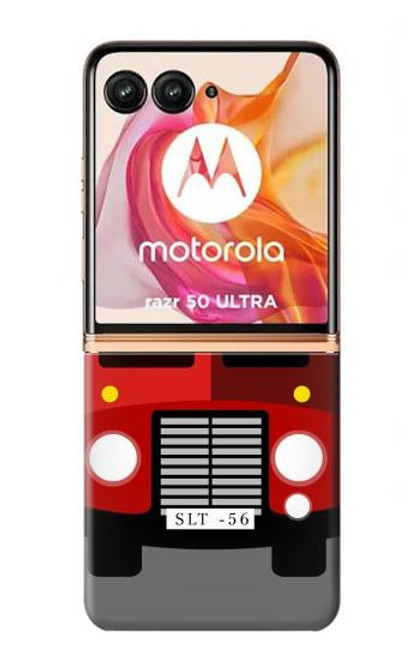 S2058 England British Double Decker Bus Hülle Schutzhülle Taschen für Motorola Razr 50 Ultra