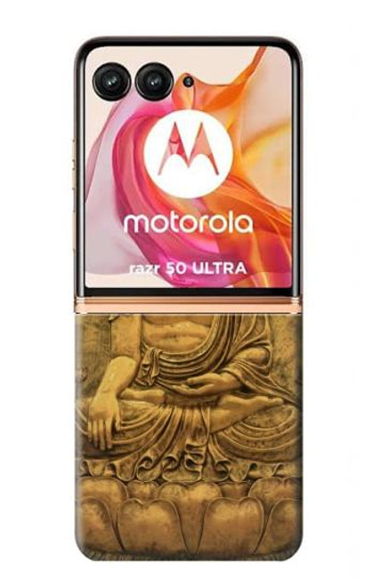 S2452 Buddha Bas Relief Art Graphic Printed Hülle Schutzhülle Taschen für Motorola Razr 50 Ultra