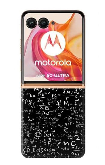 S2574 Mathematics Physics Blackboard Equation Hülle Schutzhülle Taschen für Motorola Razr 50 Ultra