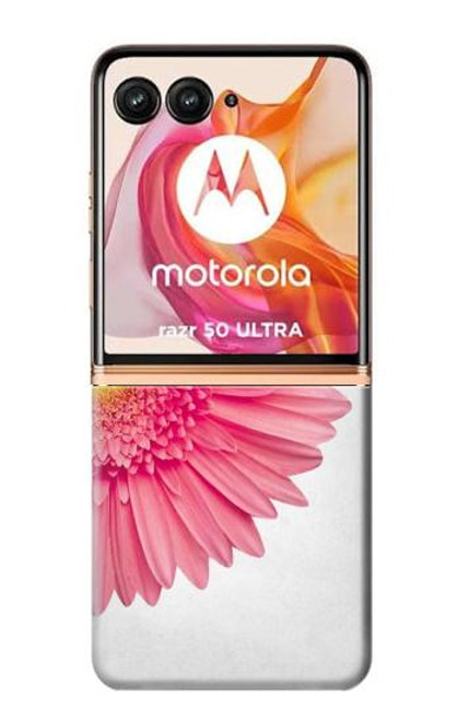 S3044 Vintage Pink Gerbera Daisy Hülle Schutzhülle Taschen für Motorola Razr 50 Ultra