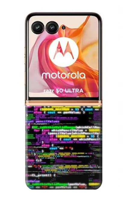 S3420 Coding Programmer Hülle Schutzhülle Taschen für Motorola Razr 50 Ultra
