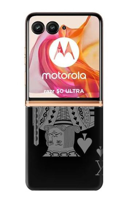 S3520 Black King Spade Hülle Schutzhülle Taschen für Motorola Razr 50 Ultra