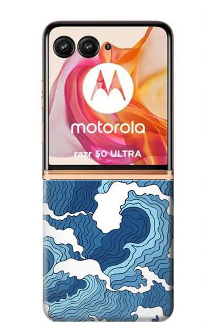 S3751 Wave Pattern Hülle Schutzhülle Taschen für Motorola Razr 50 Ultra