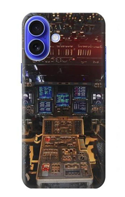 S3836 Airplane Cockpit Hülle Schutzhülle Taschen für iPhone 16