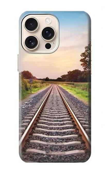 S3866 Railway Straight Train Track Hülle Schutzhülle Taschen für iPhone 16 pro