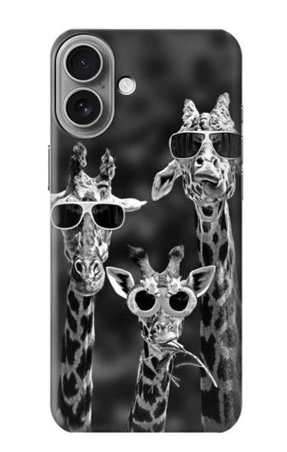 S2327 Giraffes With Sunglasses Hülle Schutzhülle Taschen für iPhone 16 plus