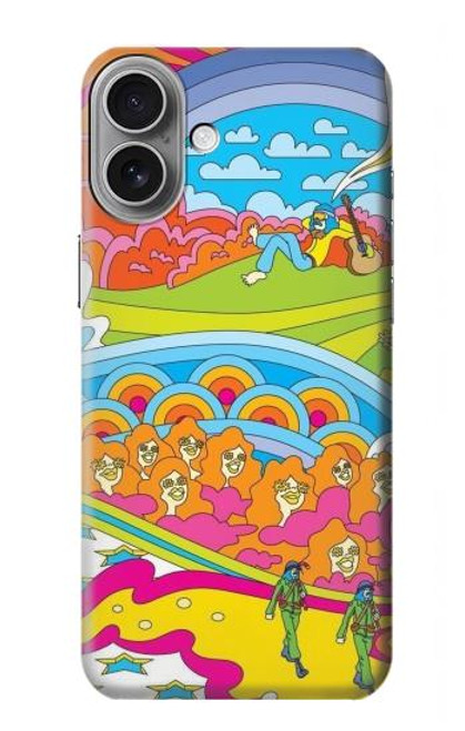 S3407 Hippie Art Hülle Schutzhülle Taschen für iPhone 16 plus