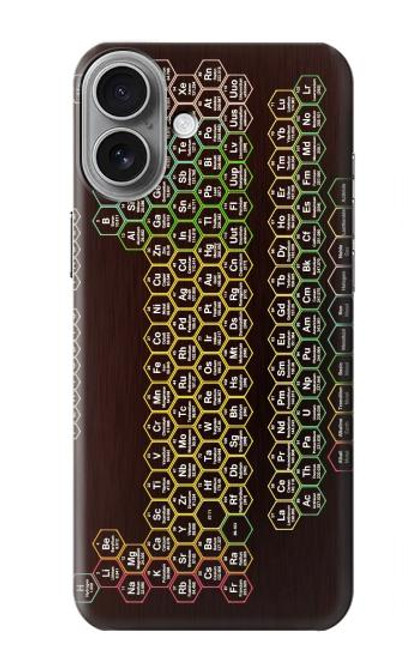 S3544 Neon Honeycomb Periodic Table Hülle Schutzhülle Taschen für iPhone 16 plus