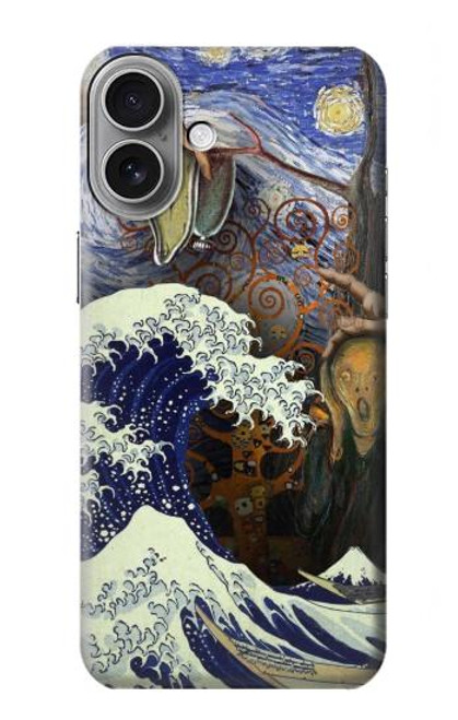 S3851 World of Art Van Gogh Hokusai Da Vinci Hülle Schutzhülle Taschen für iPhone 16 plus